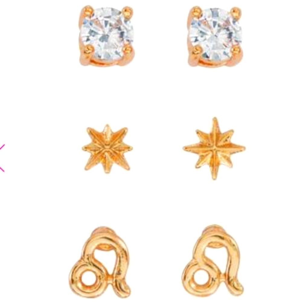 New! ♌  Leo Stud earrings